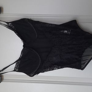 Lacy Black Lingerie Bodysuit